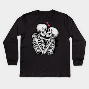 Loving Skeletons Kids Long Sleeve T-Shirt